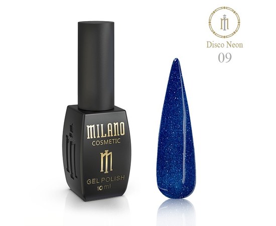 Изображение  Гель-лак Milano Disco Neon №09, 10 мл, Объем (мл, г): 10, Цвет №: 09