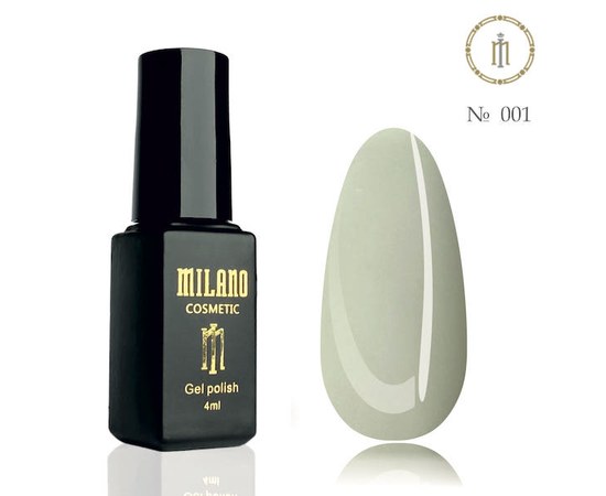 Изображение  Gel polish Milano Palette 4 №001, 4 мл, Volume (ml, g): 4, Color No.: 1