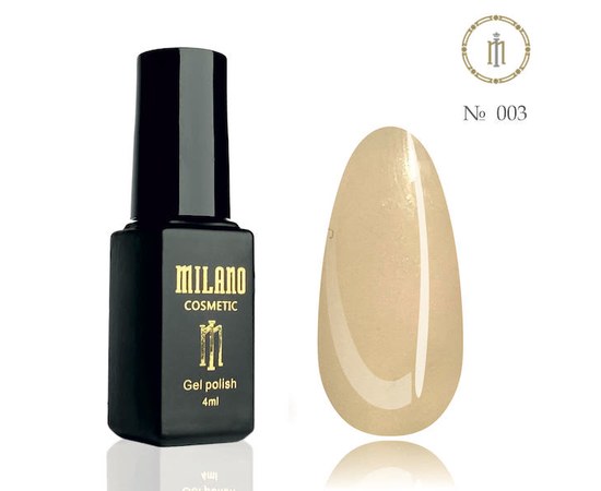 Изображение  Gel polish Milano Palette 4 №003, 4 мл, Volume (ml, g): 4, Color No.: 3