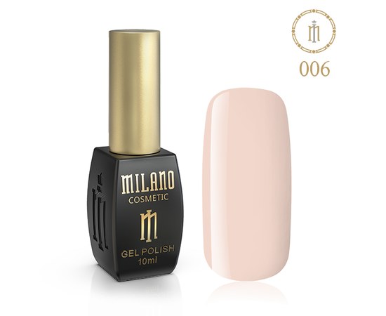 Изображение  Gel polish Milano Palette 10 №006 Latte, 10 ml, Volume (ml, g): 10, Color No.: 6