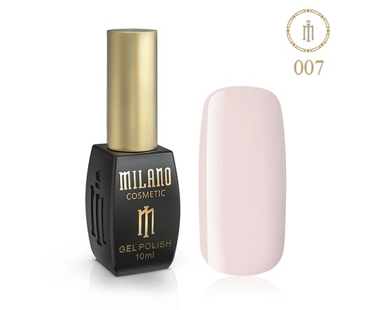 Изображение  Gel polish Milano Palette 10 №007 Nude chic, 10 ml, Volume (ml, g): 10, Color No.: 7