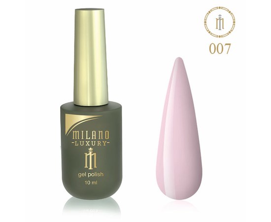 Изображение  Gel polish Milano Luxury №007 Pink primrose, 10 ml, Volume (ml, g): 10, Color No.: 7