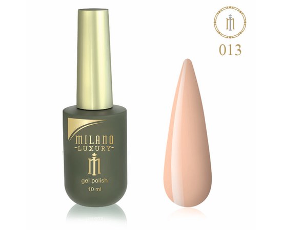 Изображение  Gel polish Milano Luxury №013 Apricot praline, 10 ml, Volume (ml, g): 10, Color No.: 13