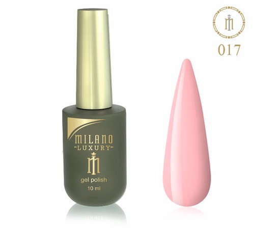 Изображение  Gel polish Milano Luxury №017 Tropical peach, 10 ml, Volume (ml, g): 10, Color No.: 17