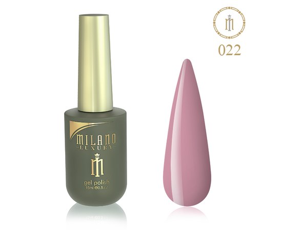 Изображение  Gel polish Milano Luxury №022 Bright tangerine, 10 ml, Volume (ml, g): 10, Color No.: 22