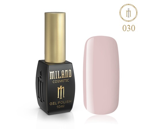 Изображение  Гель лак Milano Palette 10 №030 Образцовый беж, 10 мл, Объем (мл, г): 10, Цвет №: 030