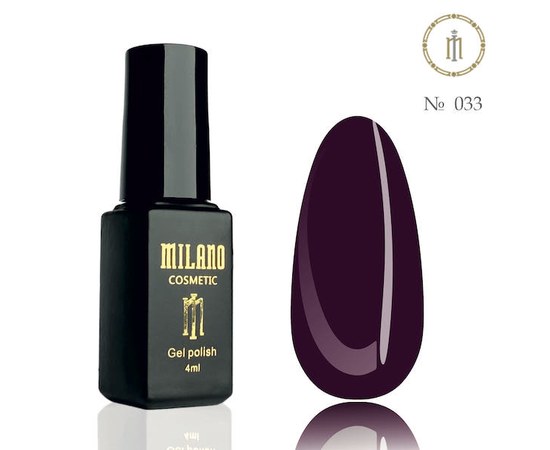 Изображение  Gel polish Milano Palette 4 №033, 4 мл, Volume (ml, g): 4, Color No.: 33