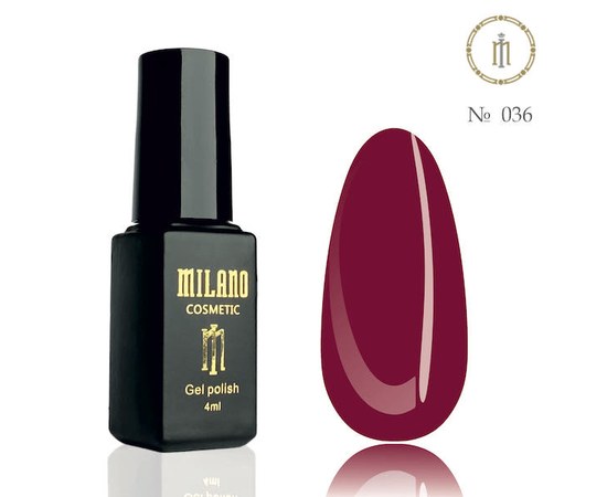 Изображение  Gel polish Milano Palette 4 №036, 4 мл, Volume (ml, g): 4, Color No.: 36