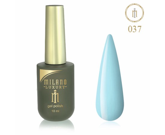 Изображение  Gel polish Milano Luxury №037 Blue dust, 10 ml, Volume (ml, g): 10, Color No.: 37