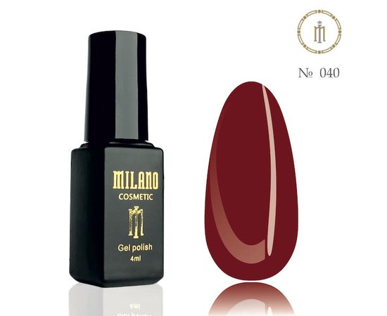Изображение  Gel polish Milano Palette 4 №040, 4 мл, Volume (ml, g): 4, Color No.: 40