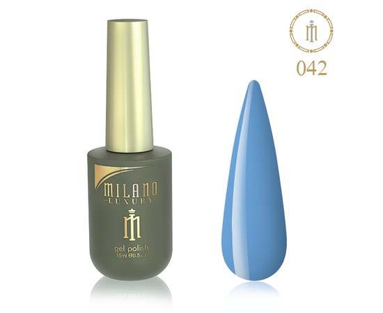 Изображение  Gel polish Milano Luxury №042 Periwinkle Crayola, 10 ml, Volume (ml, g): 10, Color No.: 42