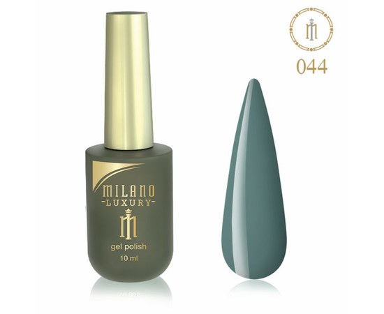Изображение  Gel polish Milano Luxury №044 Tarpaul grey, 10 ml, Volume (ml, g): 10, Color No.: 44