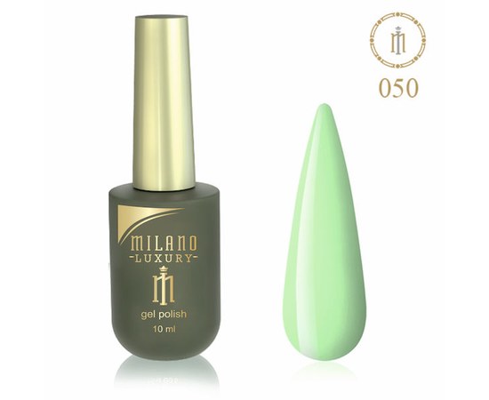 Изображение  Gel polish Milano Luxury №050 Pistachio green, 10 ml, Volume (ml, g): 10, Color No.: 50