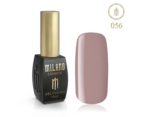 Изображение  Gel polish Milano Palette 10 №056 Nude look, 10 ml, Volume (ml, g): 10, Color No.: 56