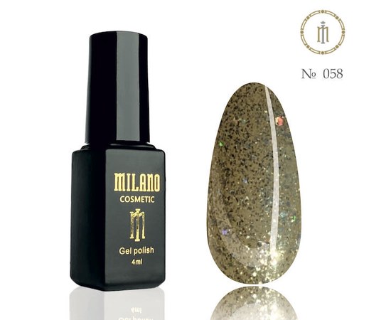 Изображение  Gel polish Milano Palette 4 №058, 4 мл, Volume (ml, g): 4, Color No.: 58