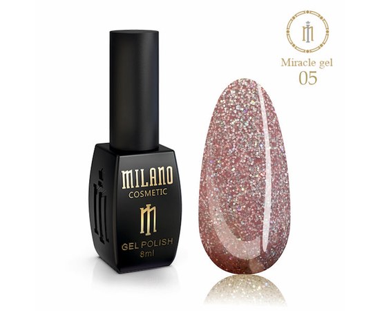 Изображение  Gel polish Milano Glame Miracle №05, 8 мл, Volume (ml, g): 8, Color No.: 5