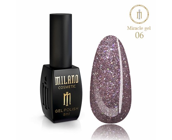 Изображение  Gel polish Milano Glame Miracle №06, 8 мл, Volume (ml, g): 8, Color No.: 6