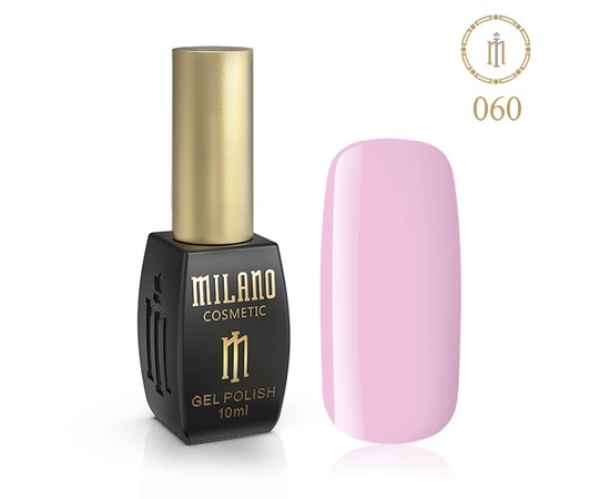 Изображение  Gel polish Milano Palette 10 №060 Light pink, 10 ml, Volume (ml, g): 10, Color No.: 60