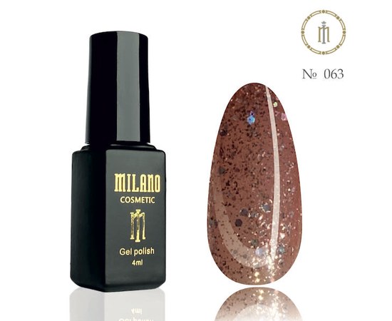 Изображение  Gel polish Milano Palette 4 №063, 4 мл, Volume (ml, g): 4, Color No.: 63
