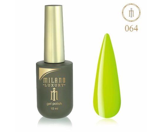 Изображение  Gel polish Milano Luxury №064 Lime, 10 ml, Volume (ml, g): 10, Color No.: 64