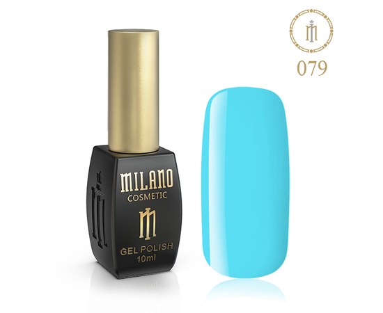 Изображение  Gel polish Milano Palette 10 №079 Pale blue, 10 ml, Volume (ml, g): 10, Color No.: 79