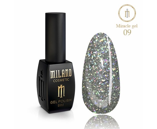 Изображение  Gel polish Milano Glame Miracle №09, 8 мл, Volume (ml, g): 8, Color No.: 9