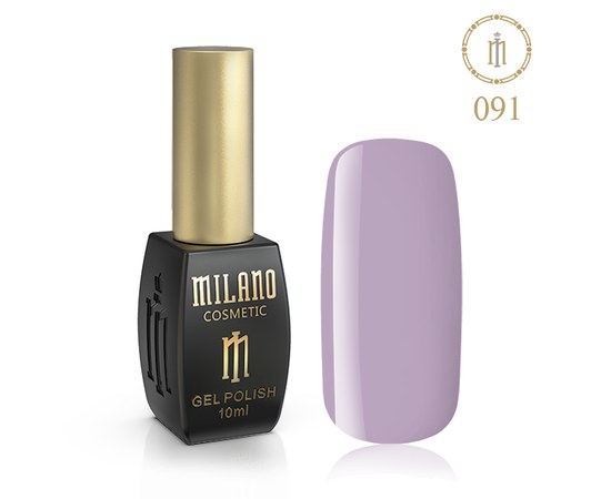 Изображение  Gel polish Milano Palette 10 №091 Purple-gray, 10 ml, Volume (ml, g): 10, Color No.: 91
