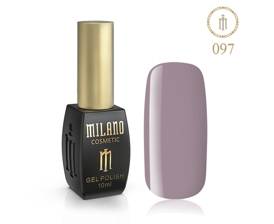 Изображение  Gel polish Milano Palette 10 №097 Brown-gray, 10 ml, Volume (ml, g): 10, Color No.: 97
