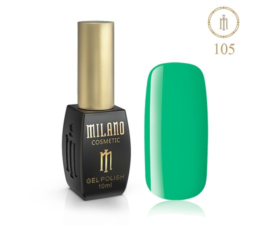 Изображение  Gel polish Milano Palette 10 №105 Grenny Apple, 10 ml, Volume (ml, g): 10, Color No.: 105