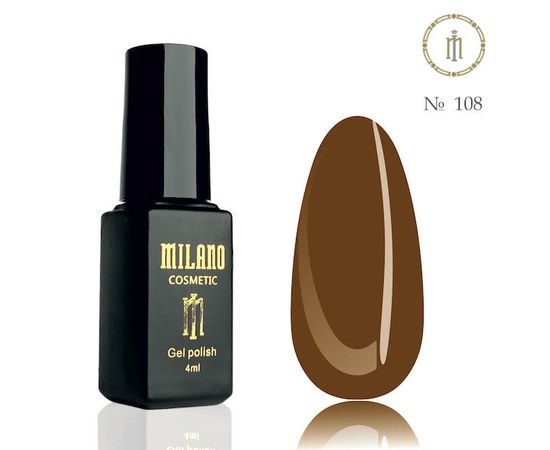 Изображение  Gel polish Milano Palette 4 №108, 4 мл, Volume (ml, g): 4, Color No.: 108