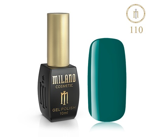 Изображение  Gel polish Milano Palette 10 №110 Green moss, 10 ml, Volume (ml, g): 10, Color No.: 110