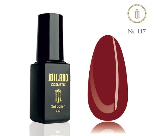 Изображение  Gel polish Milano Palette 4 №117, 4 мл, Volume (ml, g): 4, Color No.: 117