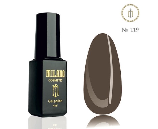 Изображение  Gel polish Milano Palette 4 №119, 4 мл, Volume (ml, g): 4, Color No.: 119