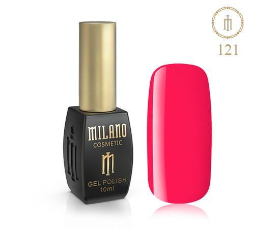 Изображение  Gel polish Milano Palette 10 №121 Strawberry marmalade, 10 ml, Volume (ml, g): 10, Color No.: 121