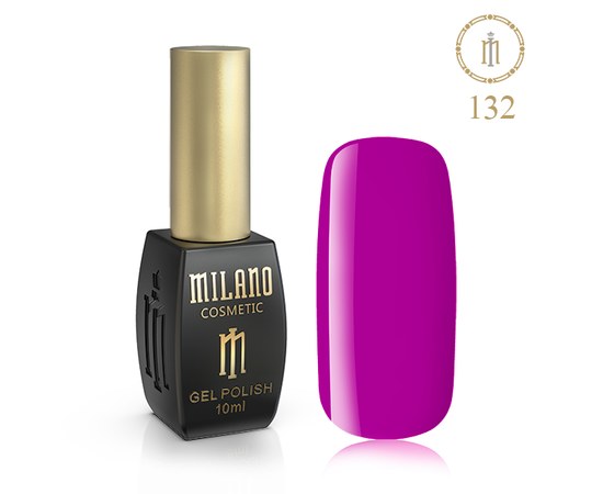 Изображение  Gel polish Milano Palette 10 №132 Dark magenta, 10 ml, Volume (ml, g): 10, Color No.: 132