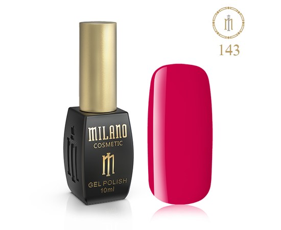 Изображение  Gel polish Milano Palette 10 №143 Burgundy, 10 ml, Volume (ml, g): 10, Color No.: 143