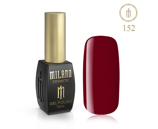 Изображение  Gel polish Milano Palette 10 №152 Rich red-brown, 10 ml, Volume (ml, g): 10, Color No.: 152