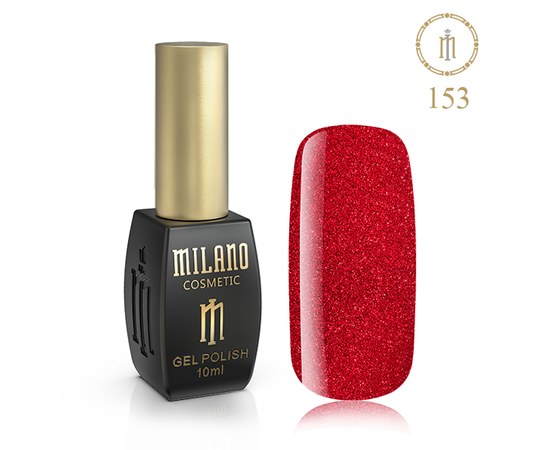 Изображение  Gel polish Milano Palette 10 №153 Red star, 10 ml, Volume (ml, g): 10, Color No.: 153