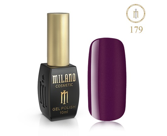 Изображение  Gel polish Milano Palette 10 №179 Charoite, 10 ml, Volume (ml, g): 10, Color No.: 179