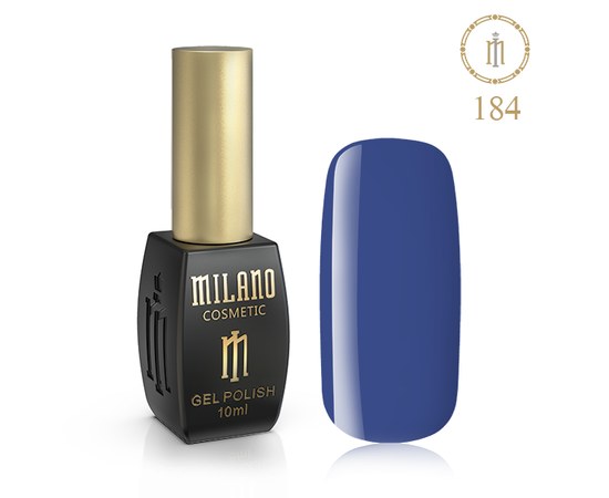 Изображение  Gel polish Milano Palette 10 №184 Steel blue, 10 ml, Volume (ml, g): 10, Color No.: 184