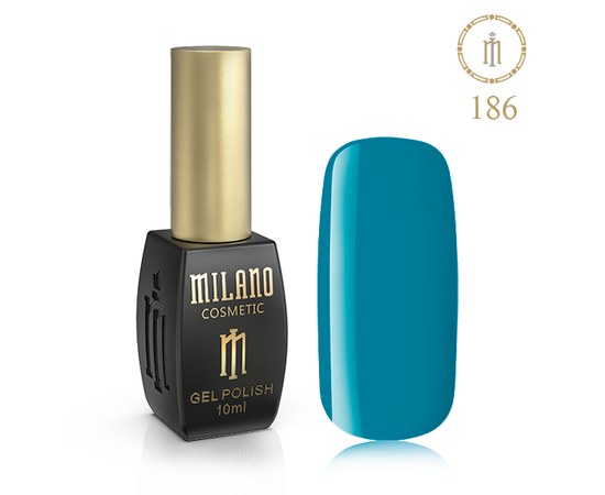 Изображение  Gel polish Milano Palette 10 №186 Sea wave, 10 ml, Volume (ml, g): 10, Color No.: 186