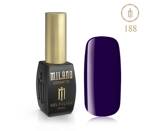Изображение  Gel polish Milano Palette 10 №188 Eclipse color, 10 ml, Volume (ml, g): 10, Color No.: 188