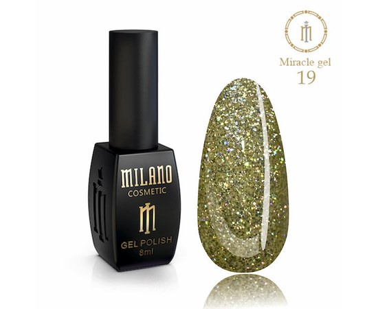 Зображення  Гель-лак Milano Glame Miracle №19, 8 мл, Об'єм (мл, г): 8, Цвет №: 19