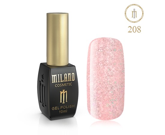 Изображение  Gel polish Milano Palette 10 №208 Gabby, 10 ml, Volume (ml, g): 10, Color No.: 208
