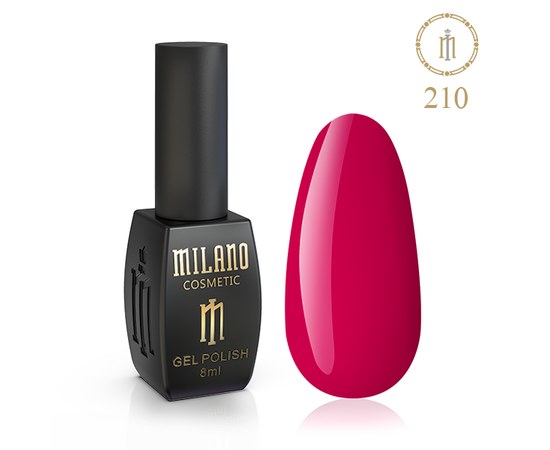 Изображение  Gel polish Milano Palette 8 №210 Cardinal, 8 ml, Color No.: 210
