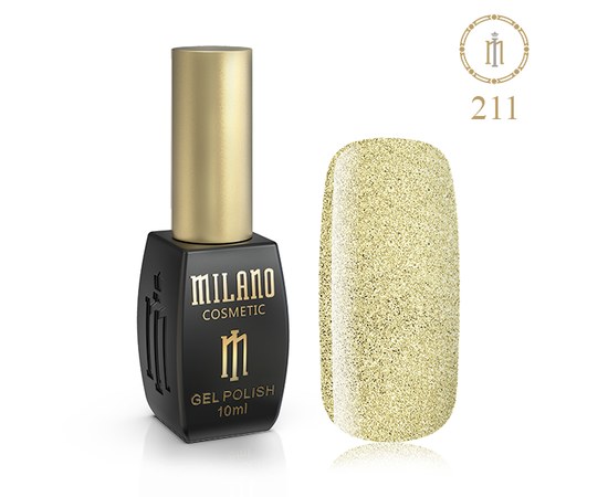 Изображение  Gel polish Milano Palette 10 №211 Champagne, 10 ml, Volume (ml, g): 10, Color No.: 211
