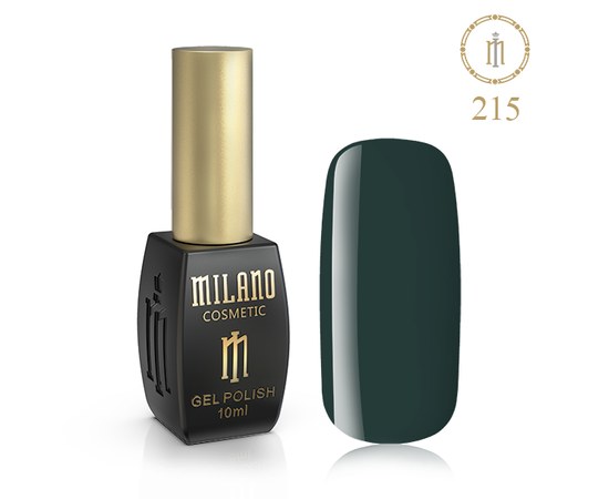 Изображение  Gel polish Milano Palette 10 №215 Fir green, 10 ml, Volume (ml, g): 10, Color No.: 215