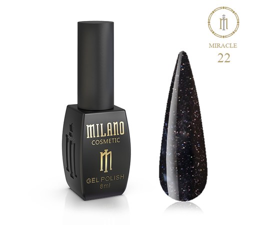 Изображение  Gel polish Milano Glame Miracle №22, 8 мл, Volume (ml, g): 8, Color No.: 22