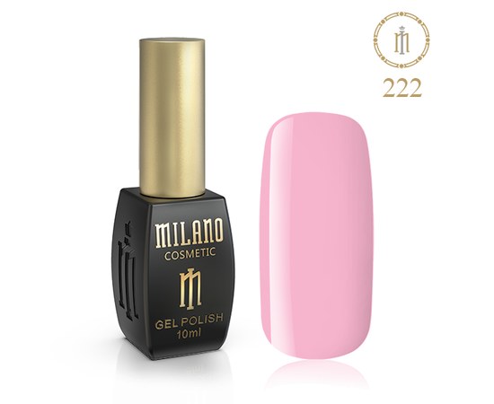 Изображение  Gel polish Milano Palette 10 №222 Perfect pink, 10 ml, Volume (ml, g): 10, Color No.: 222