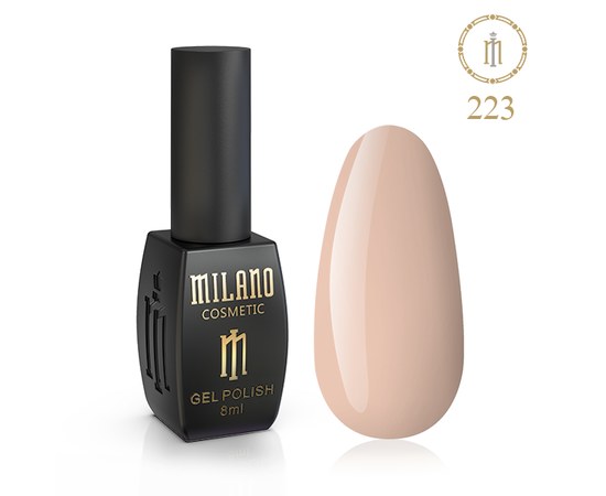 Изображение  Gel polish Milano Palette 8 №223 Cream ivory, 8 ml, Color No.: 223